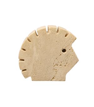 1970s Original Big Travertine Hedgehog Sculpture by Enzo Mari for F.lli Mannelli