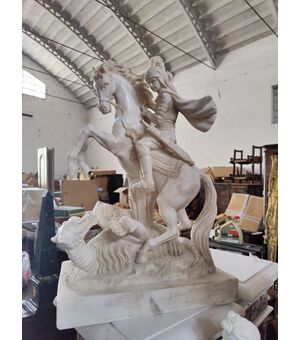 San Giorgio in Marmo di Carrara - 42 x 26 x H 65 cm