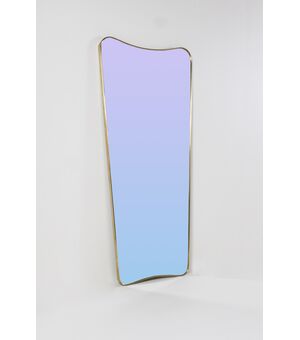 Specchio "scudo" stile Giò Ponti - 1970