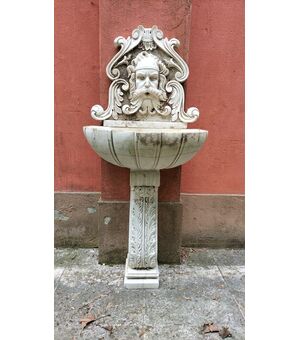 Fontana da muro in marmo, 3 moduli - Venezia - H 145 cm