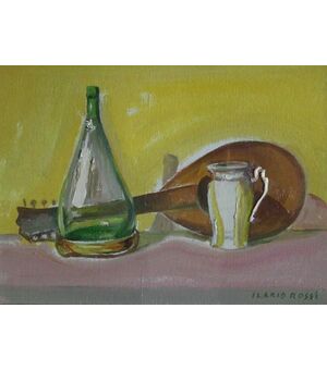 Ilario Rossi (1911-1994) Natura morta, dipinto olio su tela