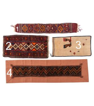 Piccole strisce di tappeti orientali antichi - n. 1352 ecc. -