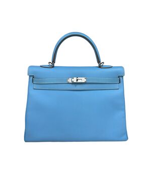 Hermès Kelly 35 Epsom Bleu Paradise