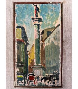 Silvio Polloni - Piazza Santa Trinita a Firenze