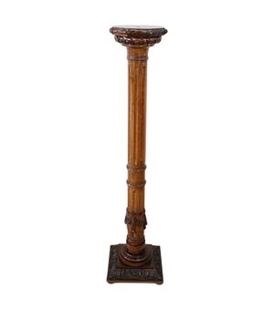 Colonna Art Nouveau in rovere, inizio XX secolo PREZZO TRATTABILE