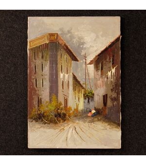 Dipinto paesaggio in stile impressionista