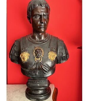 Grande Busto dell Imperatore Romano "OTTAVIANO"