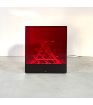 Cubo di Teo Table Lamp by James Rivière for Centro Ricerche Arte Industria Lissone, 1960s
