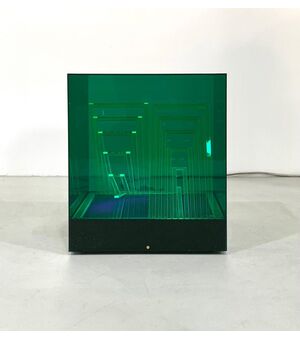 Cubo di Teo Table Lamp by James Rivière for Centro Ricerche Arte Industria Lissone, 1960s