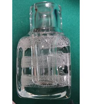 VASO in vetro anni '50 / '60 Attribuibile a Orrefors (Svezia) Non è firmato. Condizioni perfette - Base 11 x 11 cm - Diam Superiore 7,50 cm,  H 21 cm
