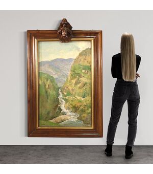 Dipinto paesaggio italiano firmato anni 50'