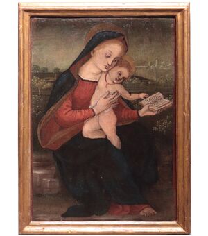 Painting: &quot;Madonna with Child&quot;, Tuscany, &#39;800     