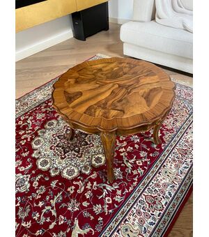 Piccolo tavolino da centro in radica - coffee table - H 46.5 cm