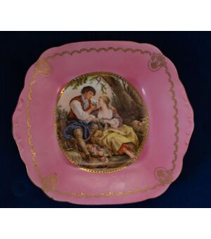Pair of decorated plates     