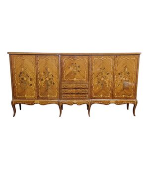 Credenza servante intarsiata – Lombardia (Italia), prima metà del ‘900