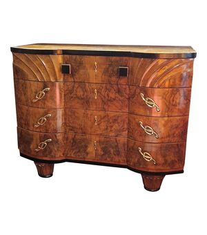 Comò Art Déco con quattro cassetti. – Italia, anni ’30-’40
