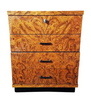 Piccola cassettiera in Radica di thuja - Metà XX secolo.