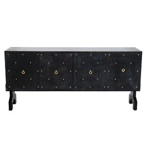 Credenza quattro ante in pergamena nera