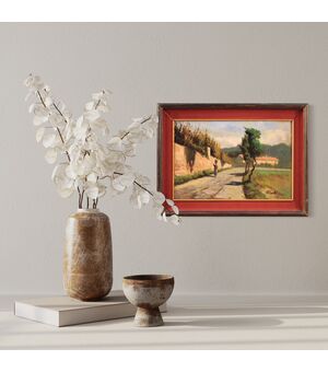 Paesaggio ad olio firmato C. Filippelli