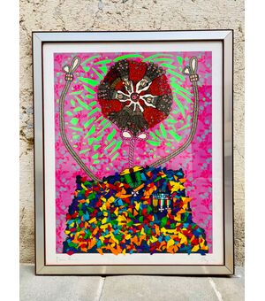 Serigrafia “Ermengarda” di Enrico Baj