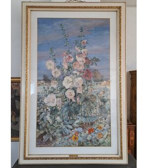 Trionfo di fiori, grande dipinto parigino