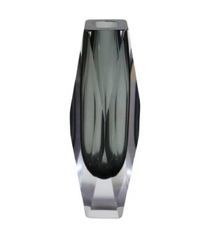 Vaso grigio fumé di Flavio Poli per Mandruzzato, Murano anni '60 PREZZO TRATTABILE