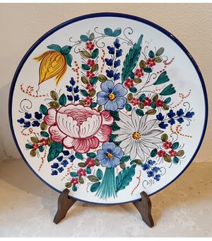 Piatto Deruta da esposizione anni '70