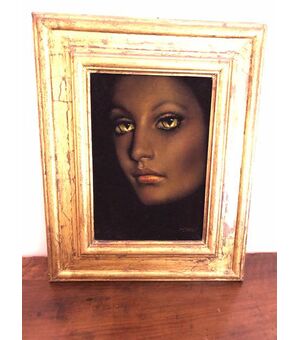 dipinto ad olio con cornice