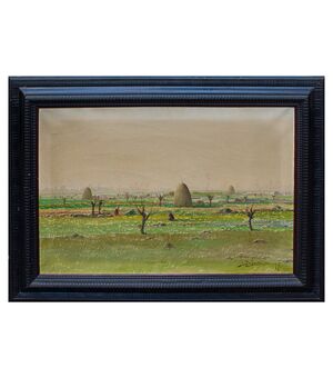 Giuseppe Pessina, Paesaggio di pianura