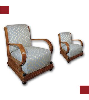 COPPIA DI POLTRONE ART DÉCO 