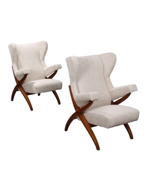 Poltrone 'Fiorenza' di Franco Albini per Arflex Anni 60-70