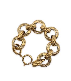 CHANEL Bracciale Vintage in Metallo Col. Oro Matelasse