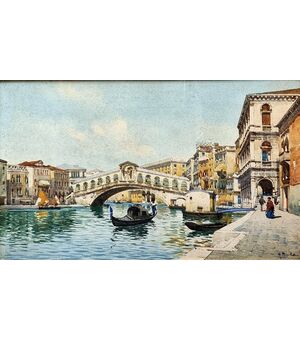 Veduta del Canal Grande firmato Guido Peruzzi