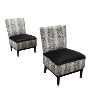 Coppia di Poltroncine Jungle Collection - Anni 50-60