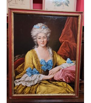 Ritratto di Nobildonna olio su tela primi '900