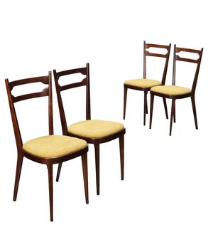 Gruppo di Quattro Sedie Anni 50-60