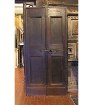 ptci444 door walnut, vintage &#39;600, measuring 218 x 104 cm h