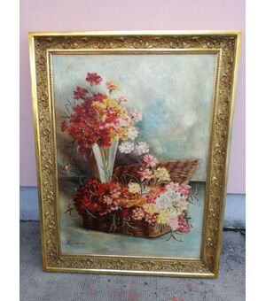 QUADRO CON FIORI FIRMATO