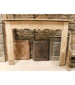 chl142 fireplace in Provencal sweet wood, size 195 cm xh 138,     