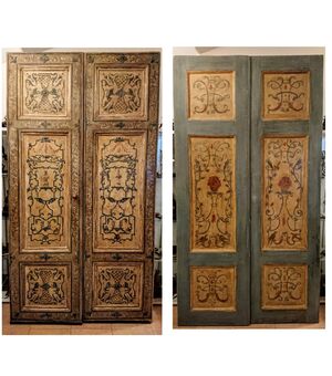 Porta marchigiana dipinta su entrambi i lati epoca Luigi XV