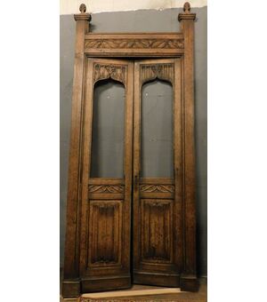 neg034 - glass shop door, cm 130 xh 310     
