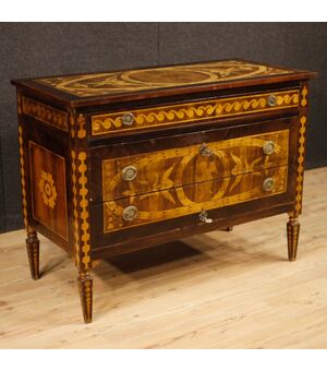 Italian inlaid dresser in Louis XVI style