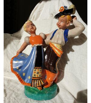 Dancers - ceramic komlos 1930     