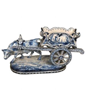 Antique Delft ceramic centerpiece from the early 1800s     