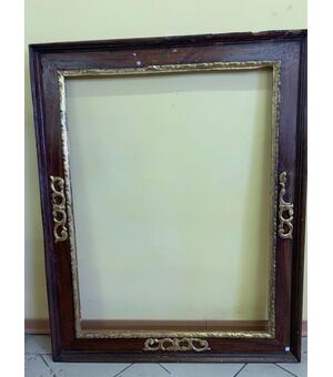 Genoese 17th century frame. 72x96 75 x100 band 11 cm     