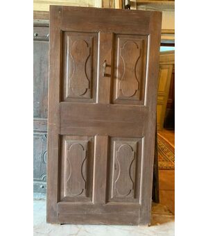 ptci510 - walnut door, period &#39;800, cm l 97 xh 196     