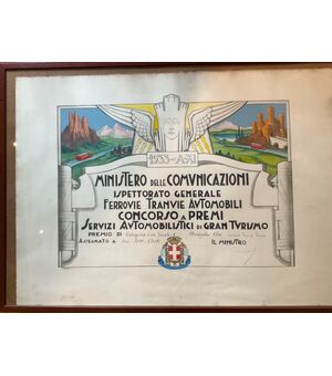 Acquarello di Romeo Berardi, premio Gran Turismo
