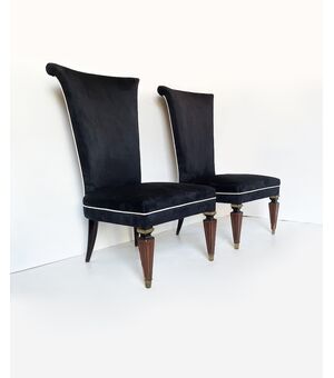 Poltroncine Decò - velluto nero