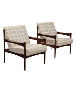 Coppia di Poltrone in Teak Anni 60