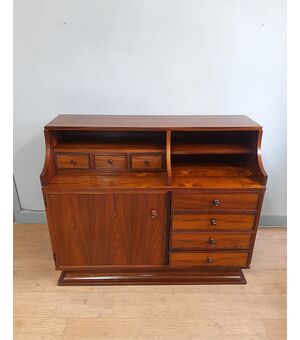 MOBILE CREDENZA CASSETTIERA ANNI '60 DESIGN NORDICO SCANDINAVO IN PALISSANDRO